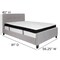 Flash Furniture Full Platform Bed Set, Gray HG-BMF-26-GG - alternate 2